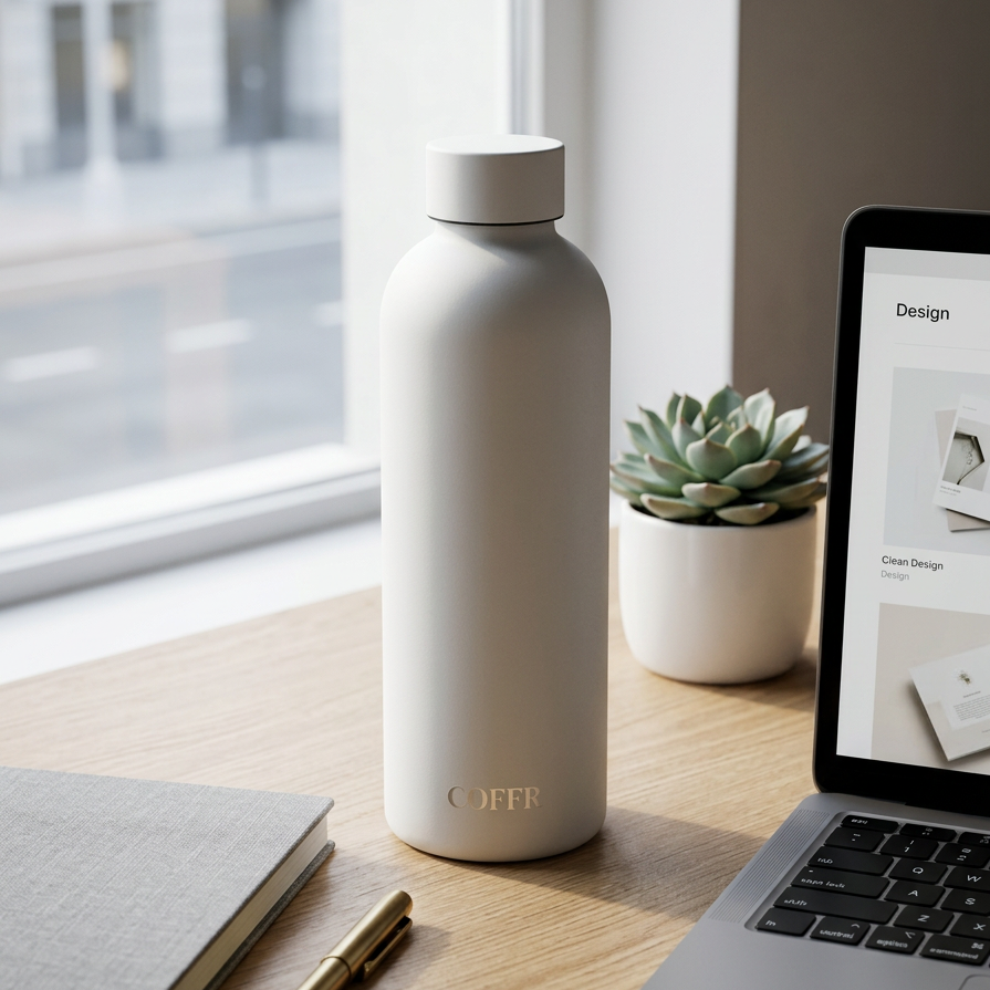 500ml Matte Finish 304 Stainless Steel Water Bottle - image 2