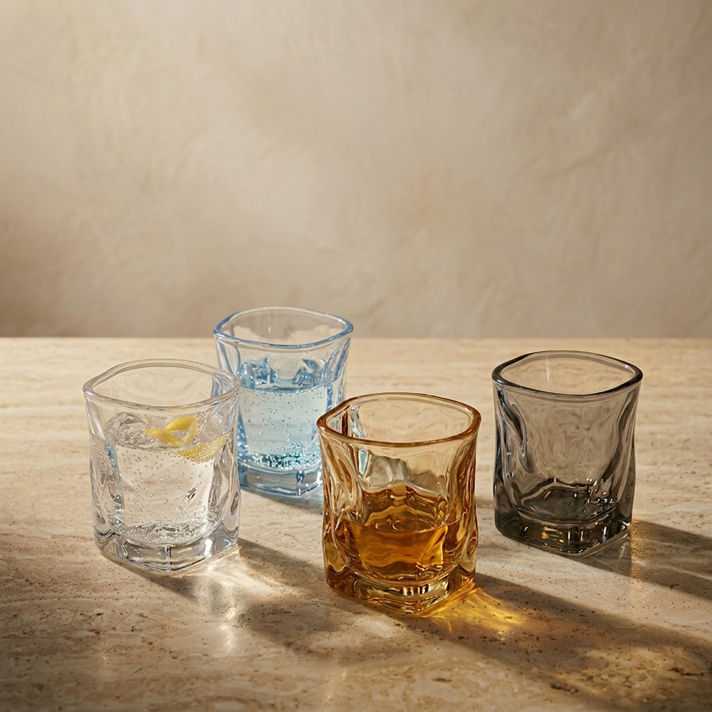 nestcase 280ml Mix Color Glass Set of 6  - image 4