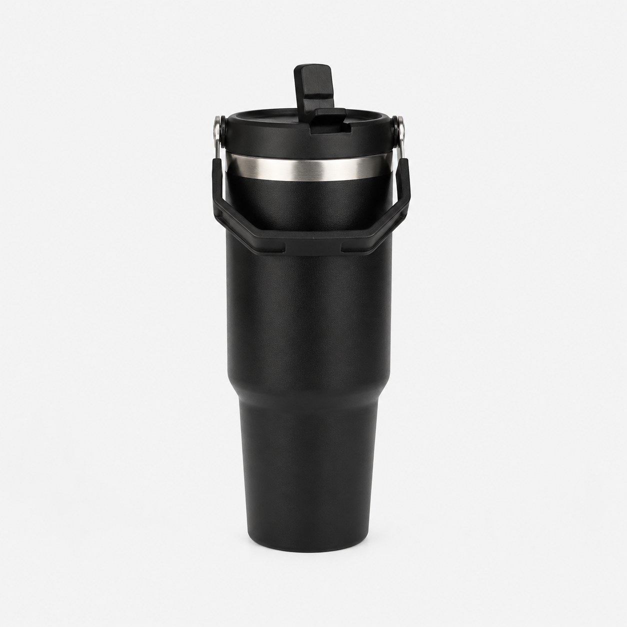  Black - 900 ML Stainless steel tumbler with Lid & Straw  - image 2