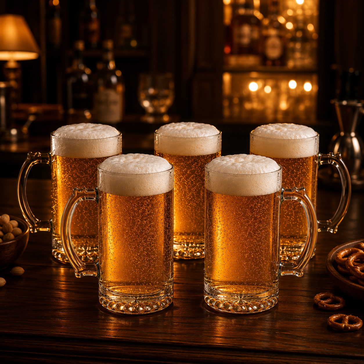 Comfort Notched Grip Beer Mug Set of 6, 440 ml Each - image 4