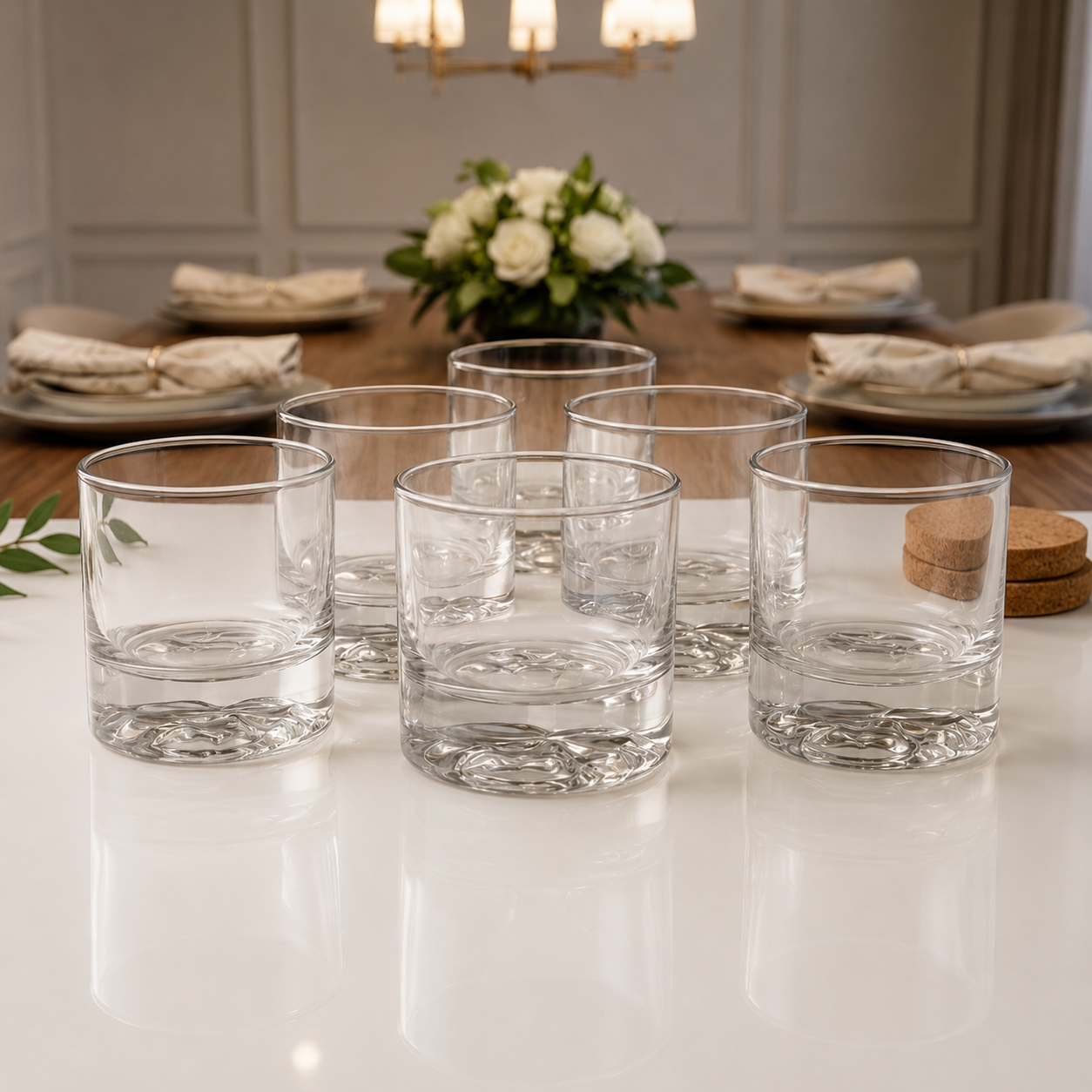 nestcase 310 ml Lion Base Whiskey Glass Set of 6  - image 1