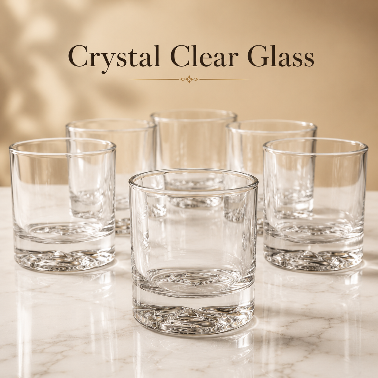 nestcase 310 ml Lion Base Whiskey Glass Set of 6  - image 4