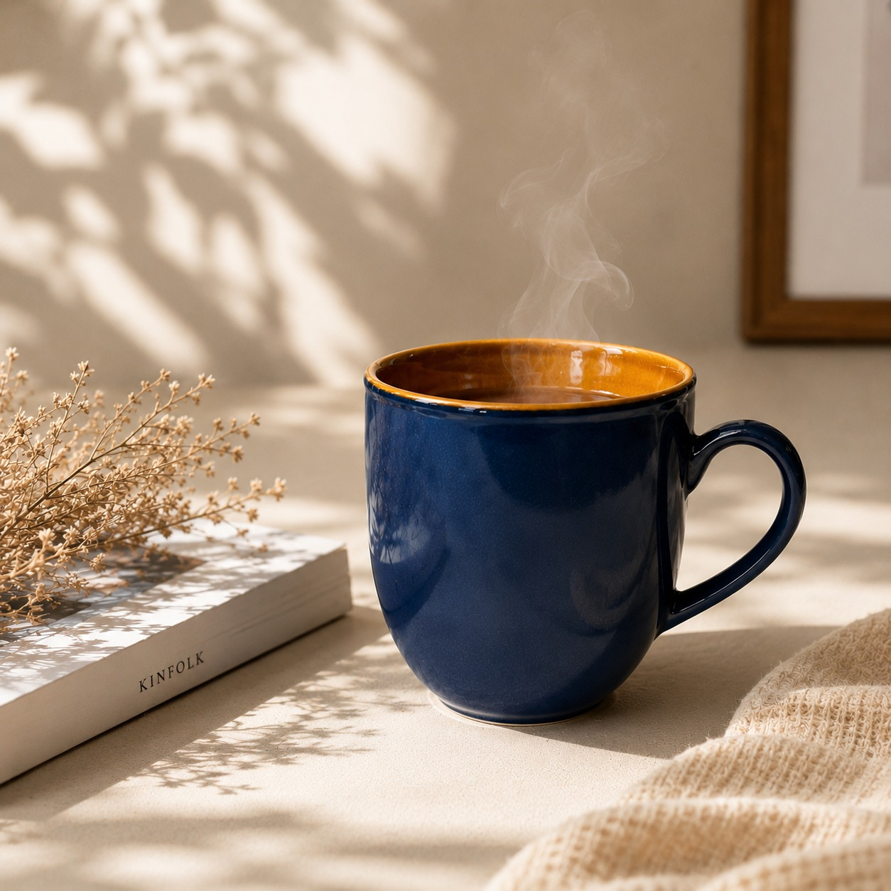 Reactive Blue - Set of 6 Ceramic Coffee Mug - image 2