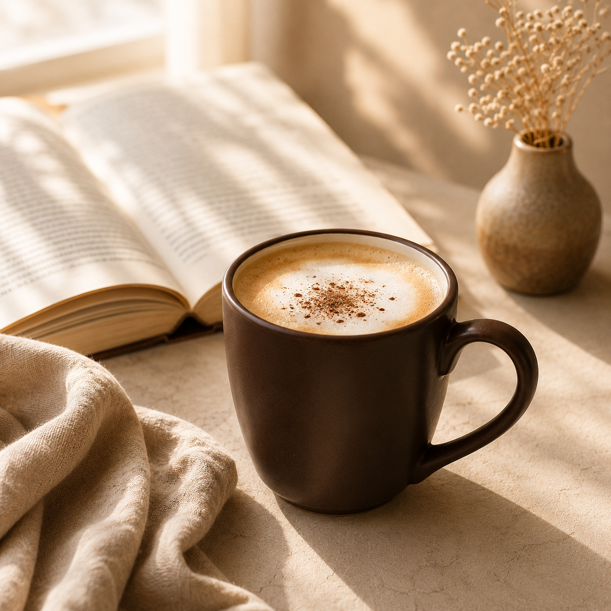 Matte Brown - Set of 6 Ceramic Coffee Mug - image 4
