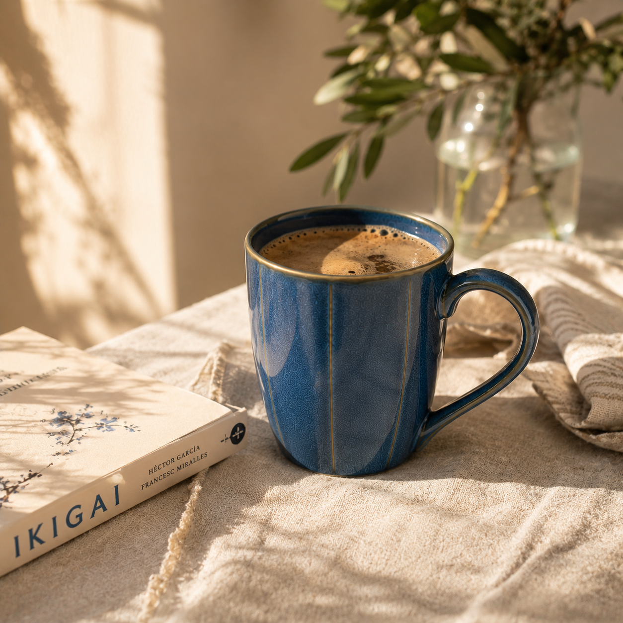 Reactive Blue With Brown Rim - Set of 6 Ceramic Tea, Coffee & Milk Mug - image 4