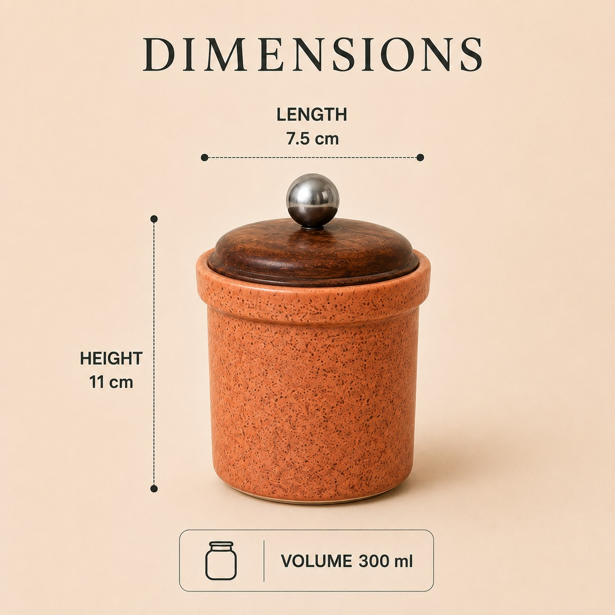 nestcase Ceramic Tea Sugar Jars Set of 2 | 300 ml Each - image 4