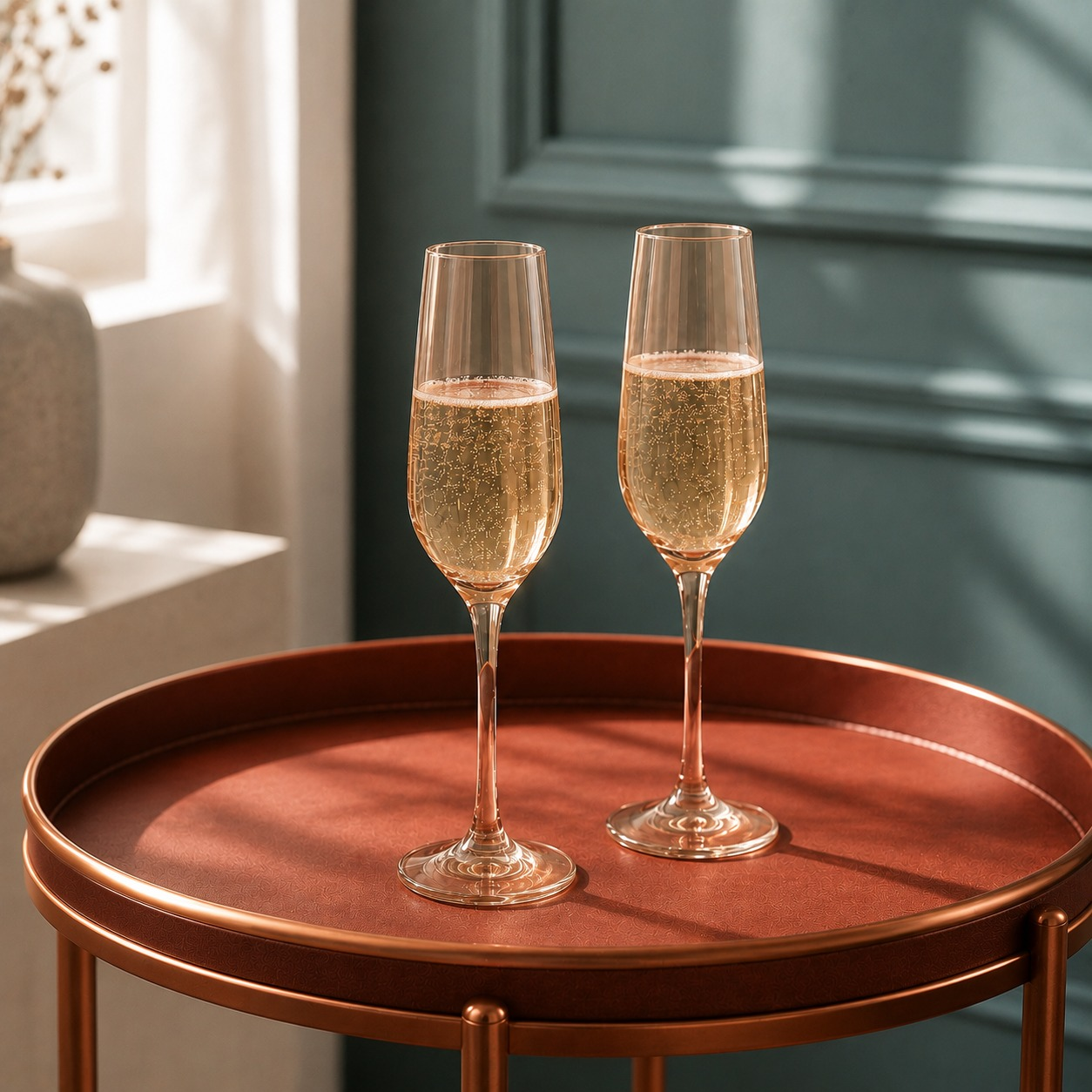 nestcase Golden Champagne Glasses Set of 6 (170ml) - image 2