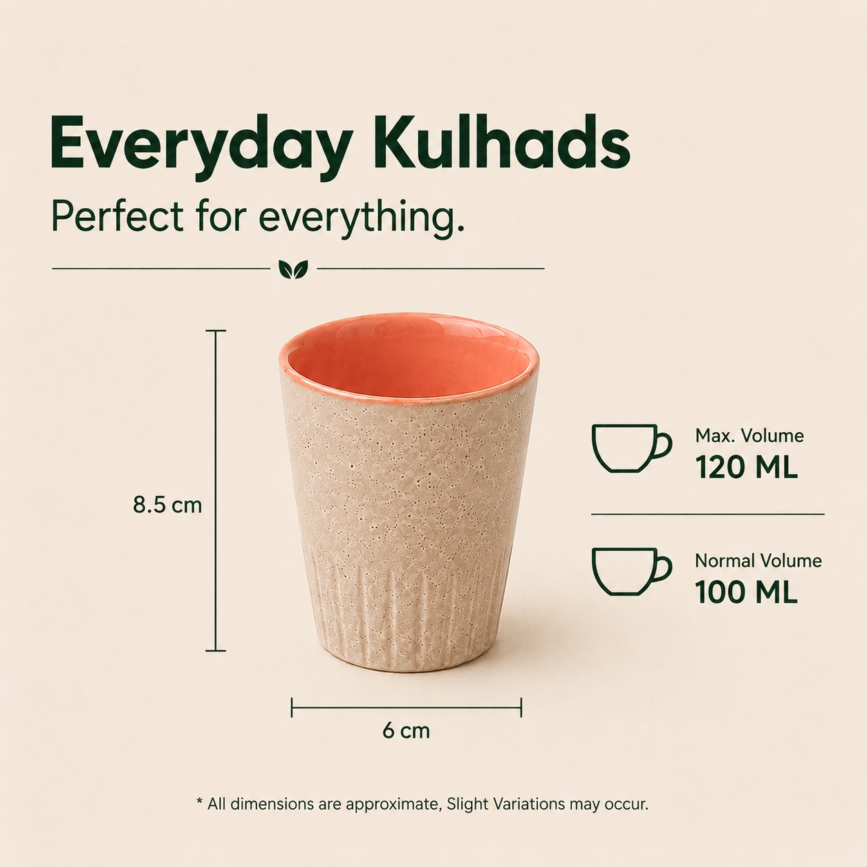 nestcase Ceramic Chai Kulhads Set of 2 – White & Pink - image 4