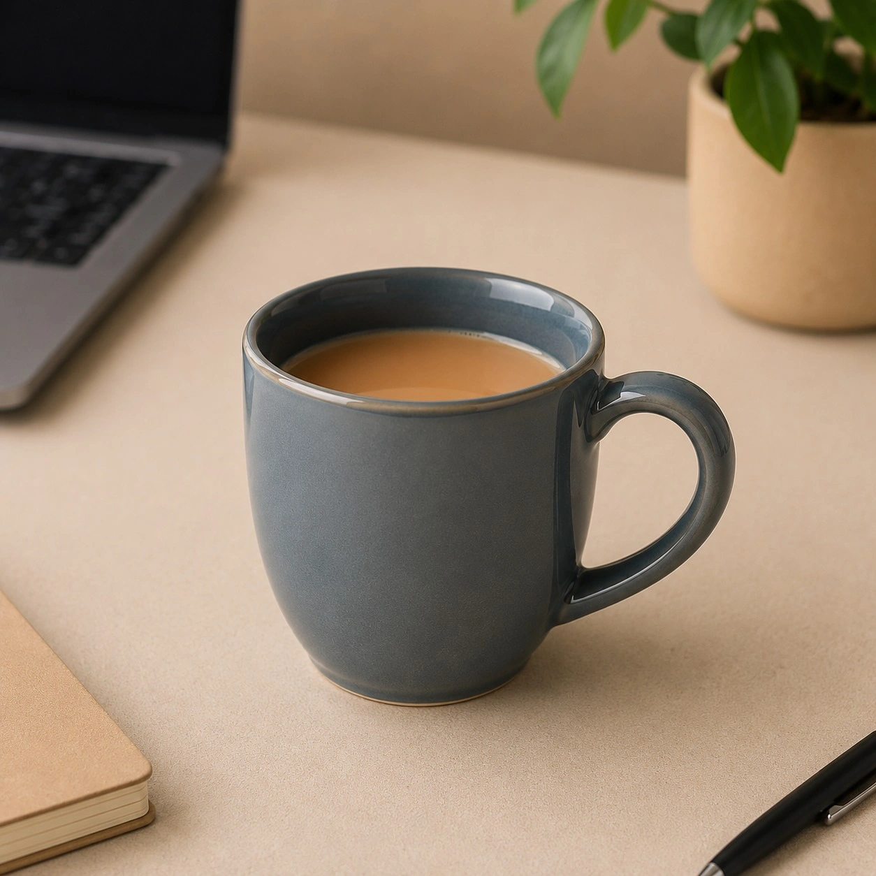 nestcase Ceramic Tea & Coffee Mugs Set of 2 – Grey Blue - image 5