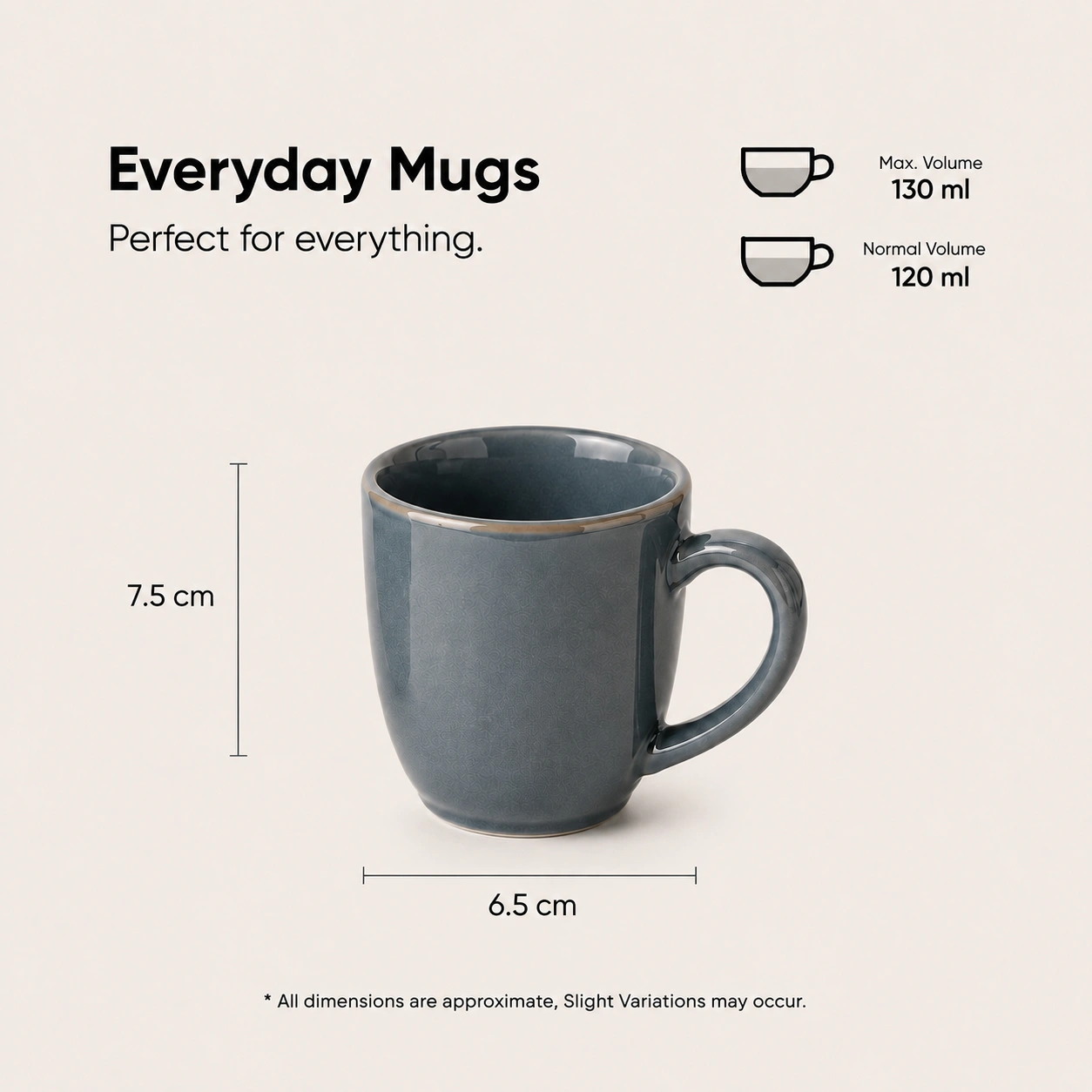 nestcase Ceramic Tea & Coffee Mugs Set of 2 – Grey Blue - image 3