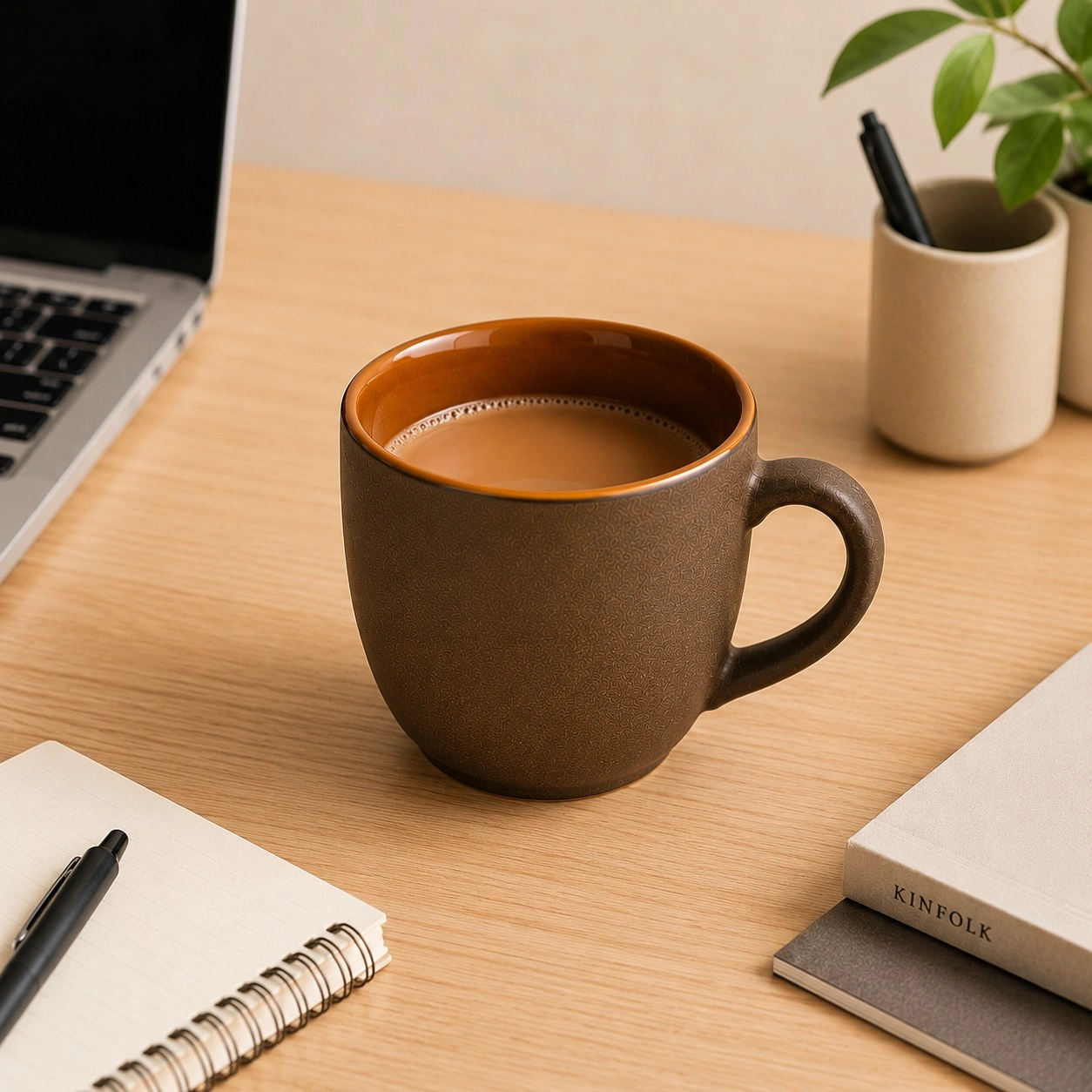 nestcase Ceramic Tea & Coffee Mugs Set of 6 – Brown - image 5