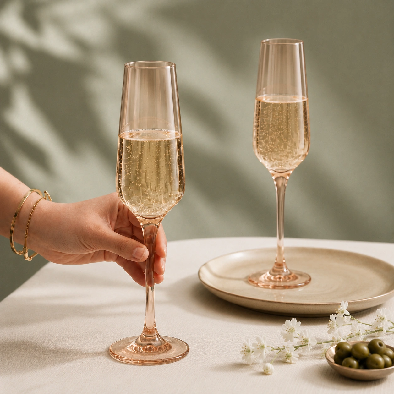 nestcase Golden Champagne Glasses Set of 6 (170ml) - image 3