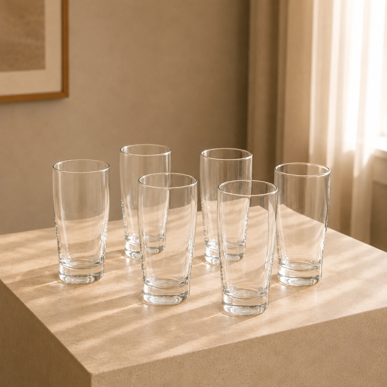 nestcase 360 ml Beer Glass Set of 6 - image 1