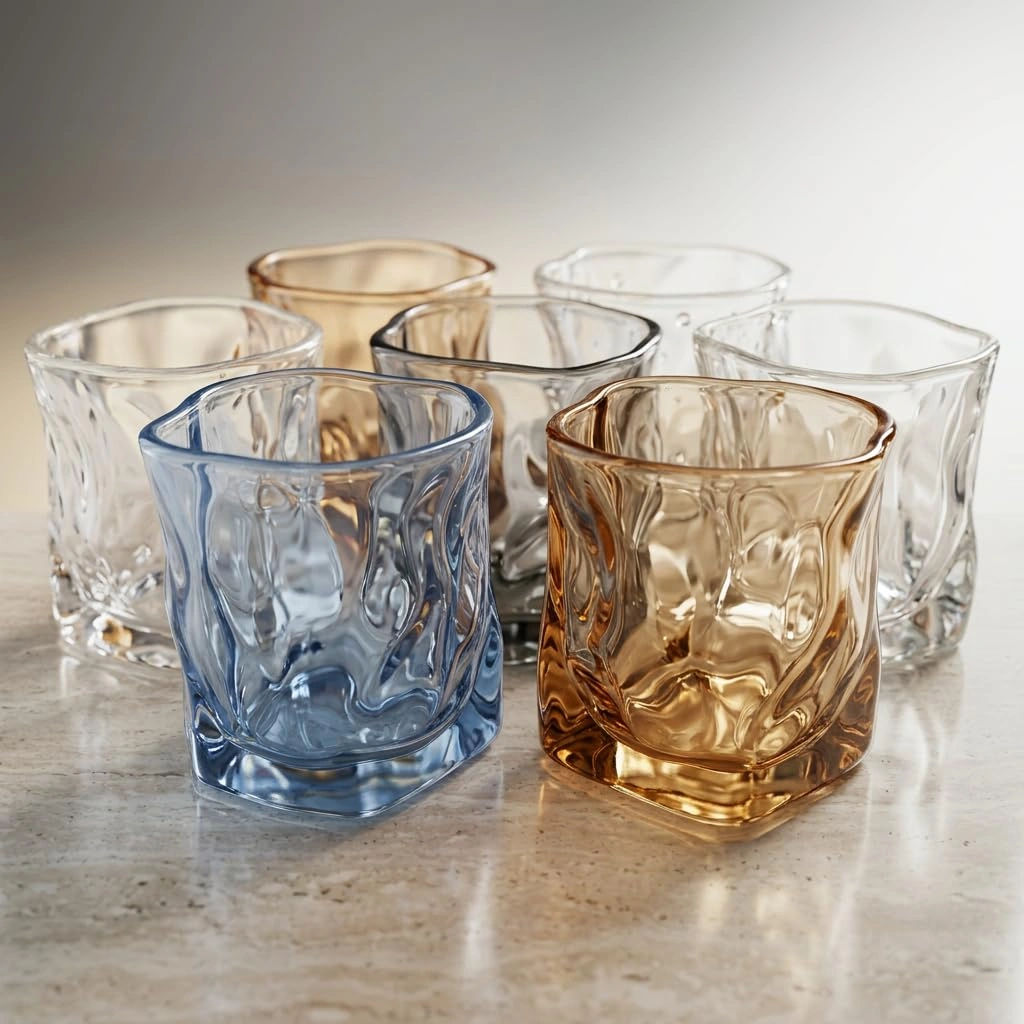 nestcase 280ml Mix Color Glass Set of 6  - image 1