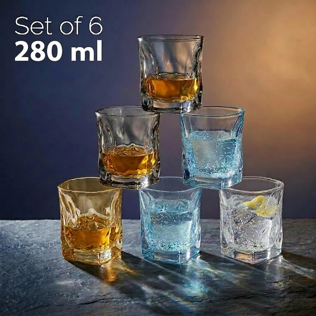 nestcase 280ml Mix Color Glass Set of 6  - image 3