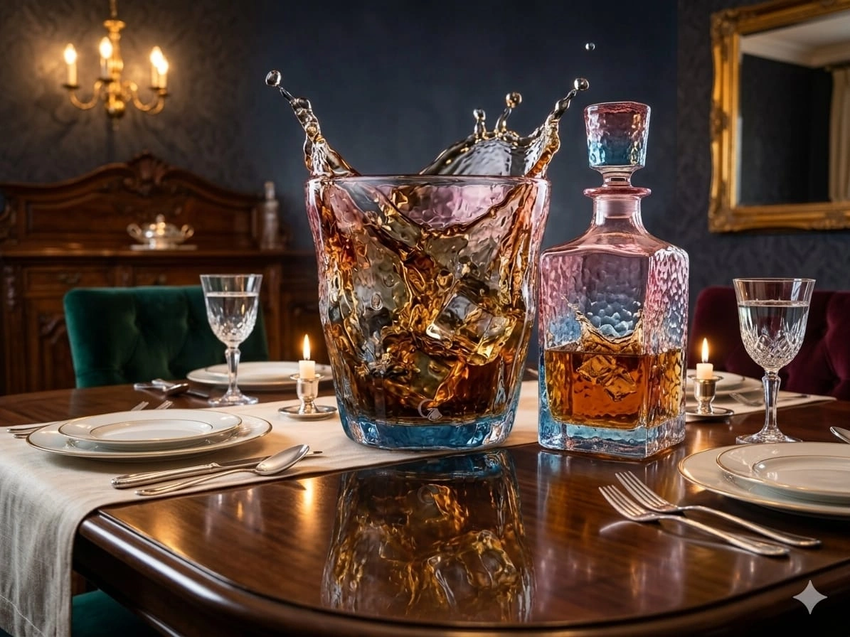 nestcase 260 ml Rock Texture Whiskey Glass Set of 6 - image 4