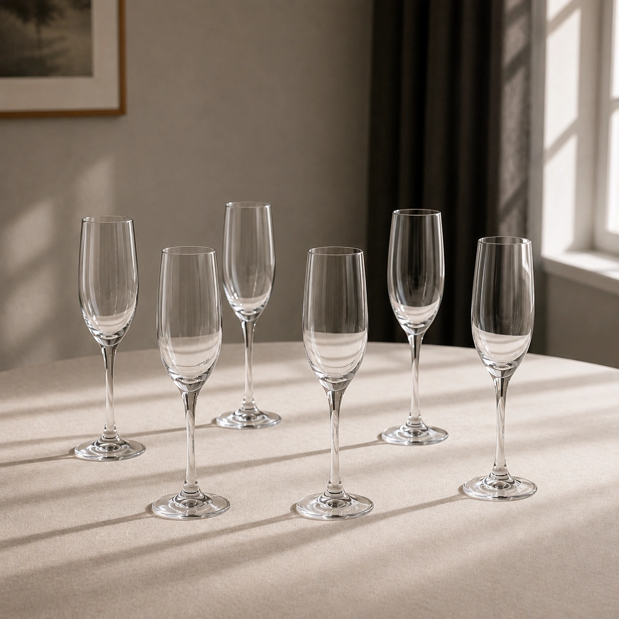 nestcase 250 ml Champagne Glass Set of 6  - image 1