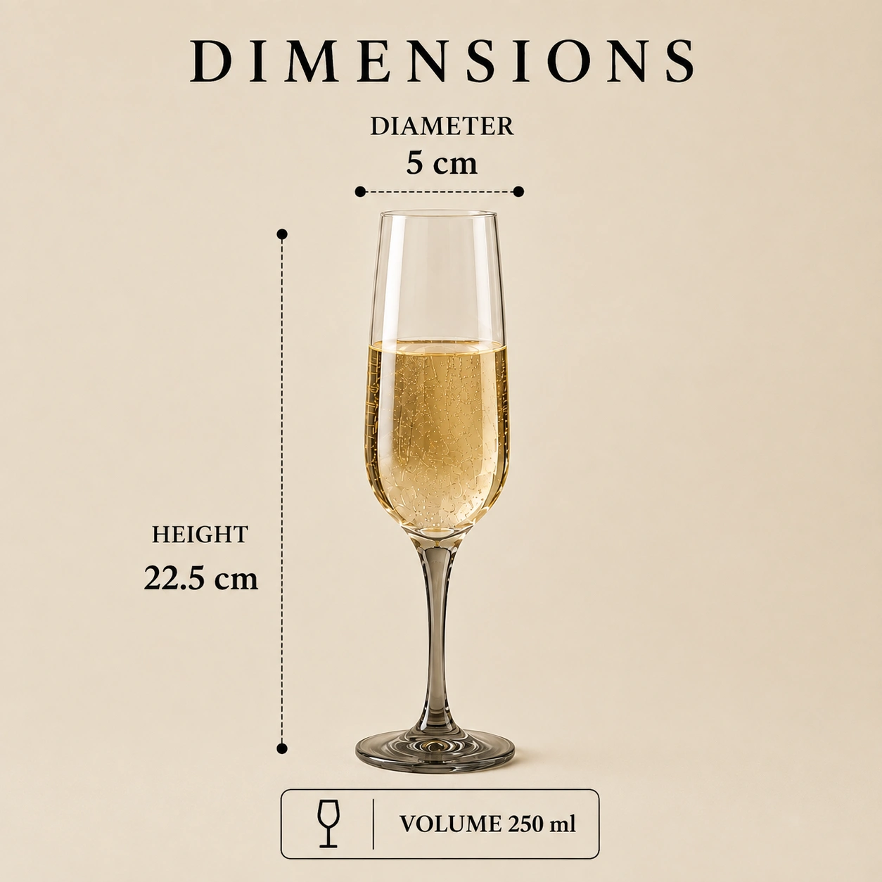 nestcase 250 ml Champagne Glass Set of 6  - image 5
