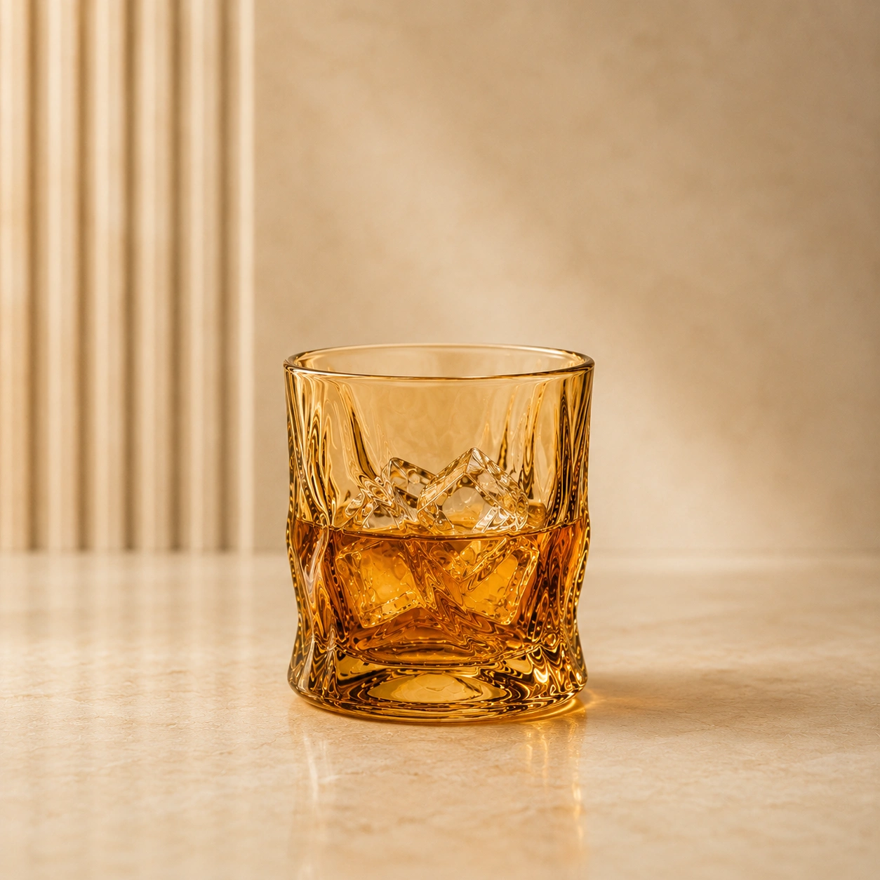 nestcase 300 ml Wavy Whiskey Glass Set of 6  - image 2