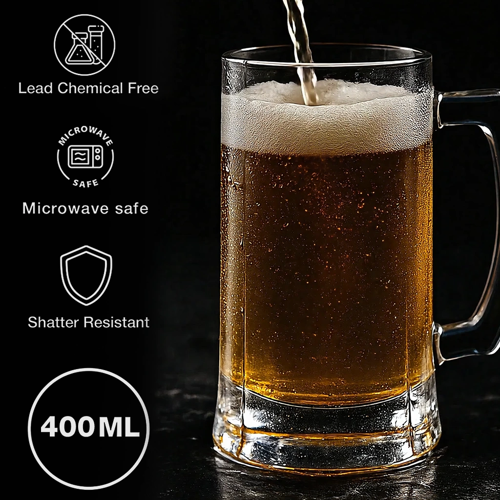 nestcase 400ml Beer Mug Set of 6 - image 4