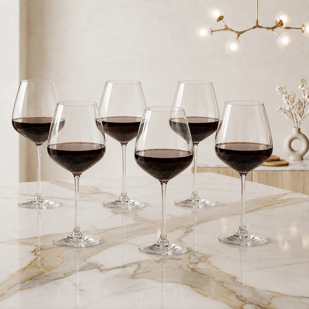 nestcase 455 ml Red Wine Glass Set of 6  - image 1
