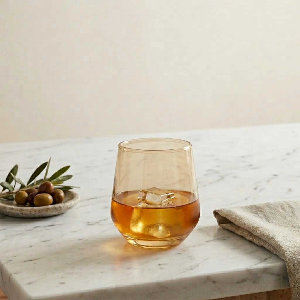 nestcase 270 ml Golden Whiskey Glass Set of 6  - image 2