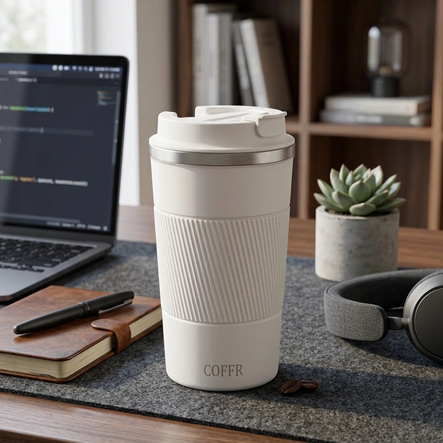 nestcase Non-Slip Protective Cover for 510 ml Travel Cup – White - image 2