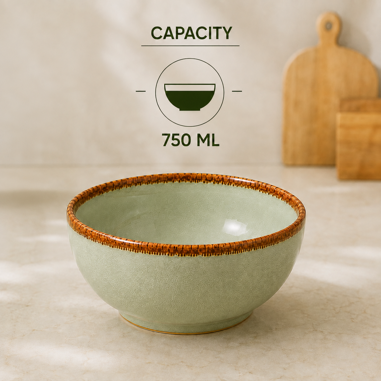 nestcase Ceramic Serving Bowls Set of 2 – Sage Green - image 2