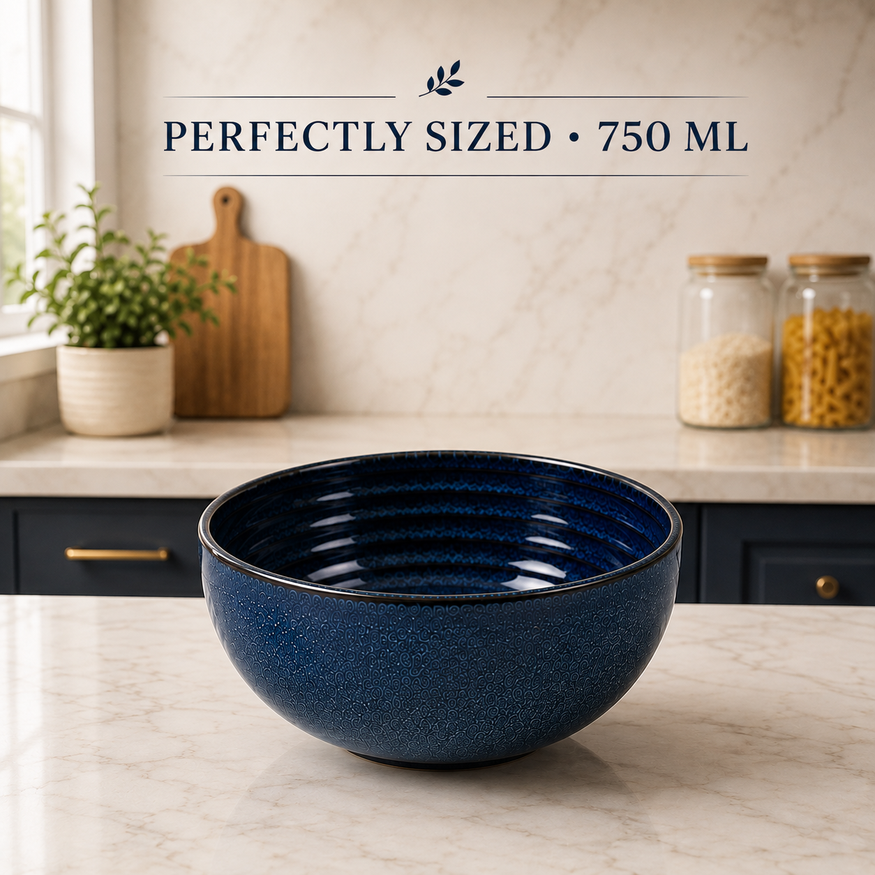 nestcase Ceramic Serving Bowls Set of 2 – Blue - image 3