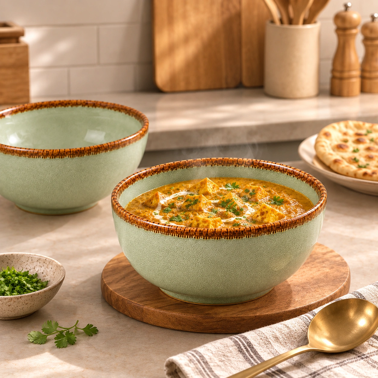 nestcase Ceramic Serving Bowls Set of 2 – Sage Green - image 5