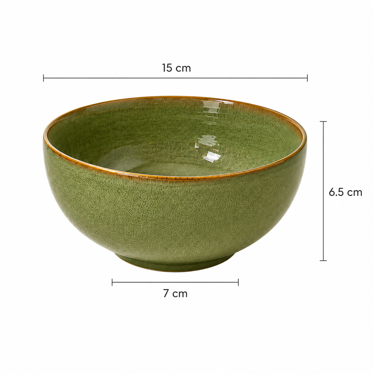 nestcase Ceramic Serving Bowls Set of 2 – Olive Green - image 3