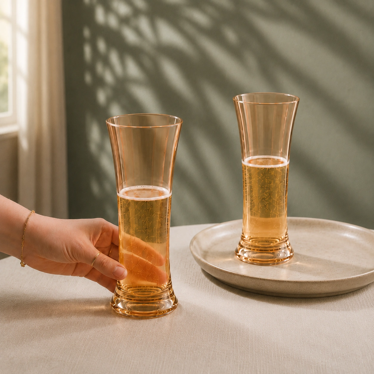nestcase Golden Tall Cocktail Glass Set of 6 (300 ml) - image 2