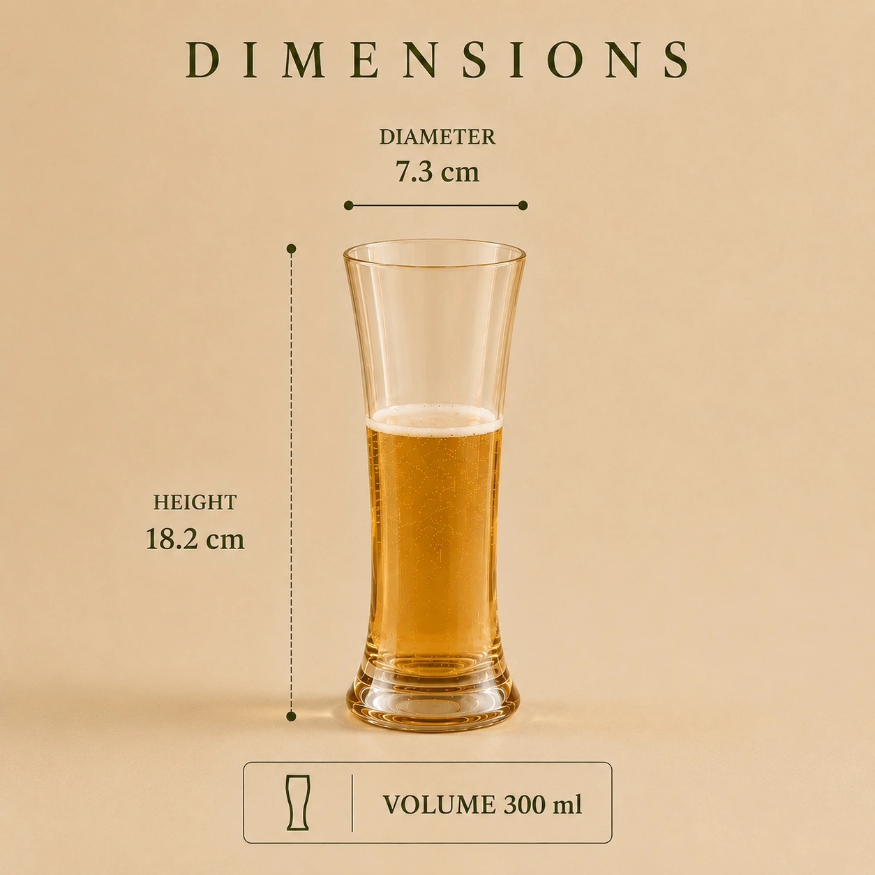 nestcase Golden Tall Cocktail Glass Set of 6 (300 ml) - image 4