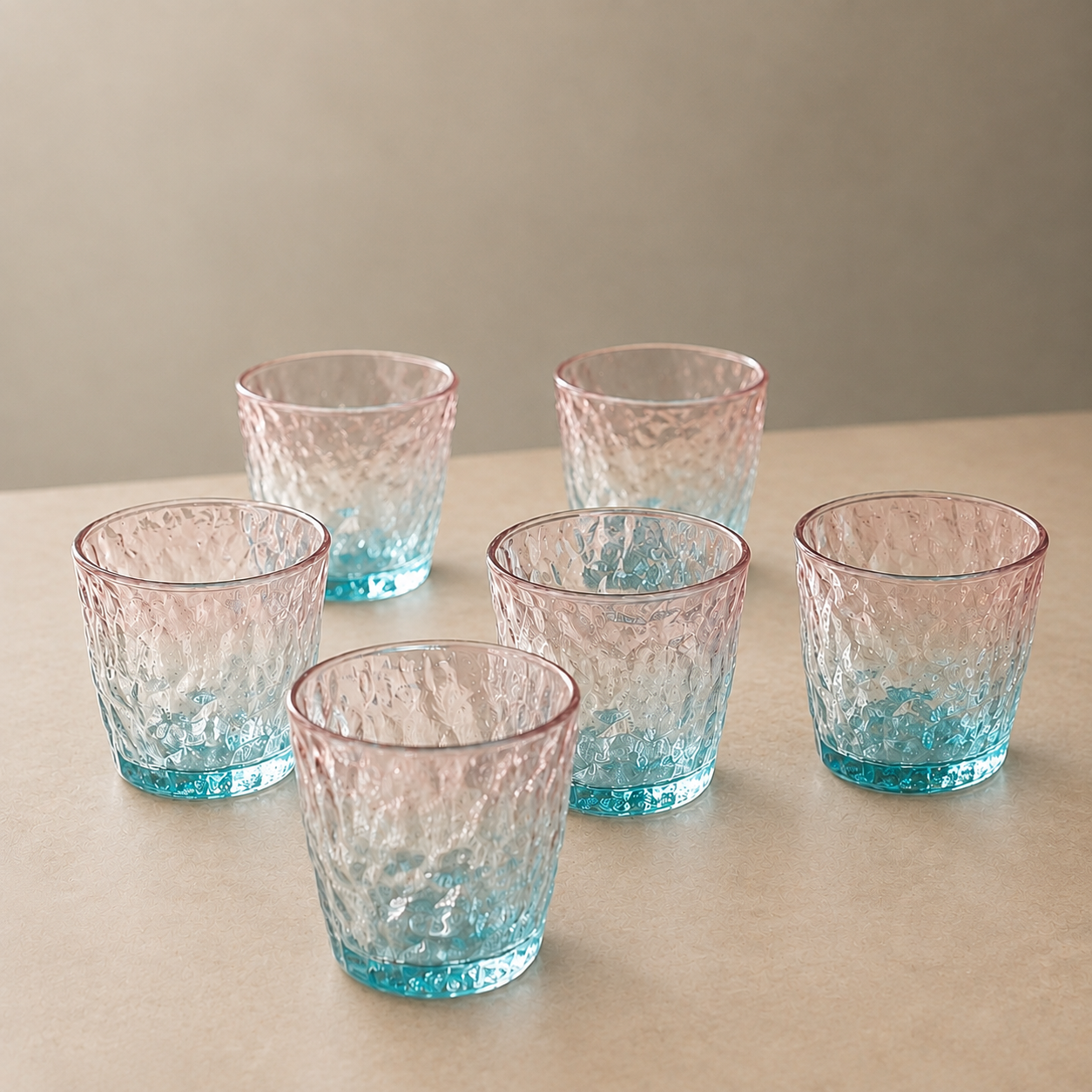 nestcase 260 ml Rock Texture Whiskey Glass Set of 6 - image 5